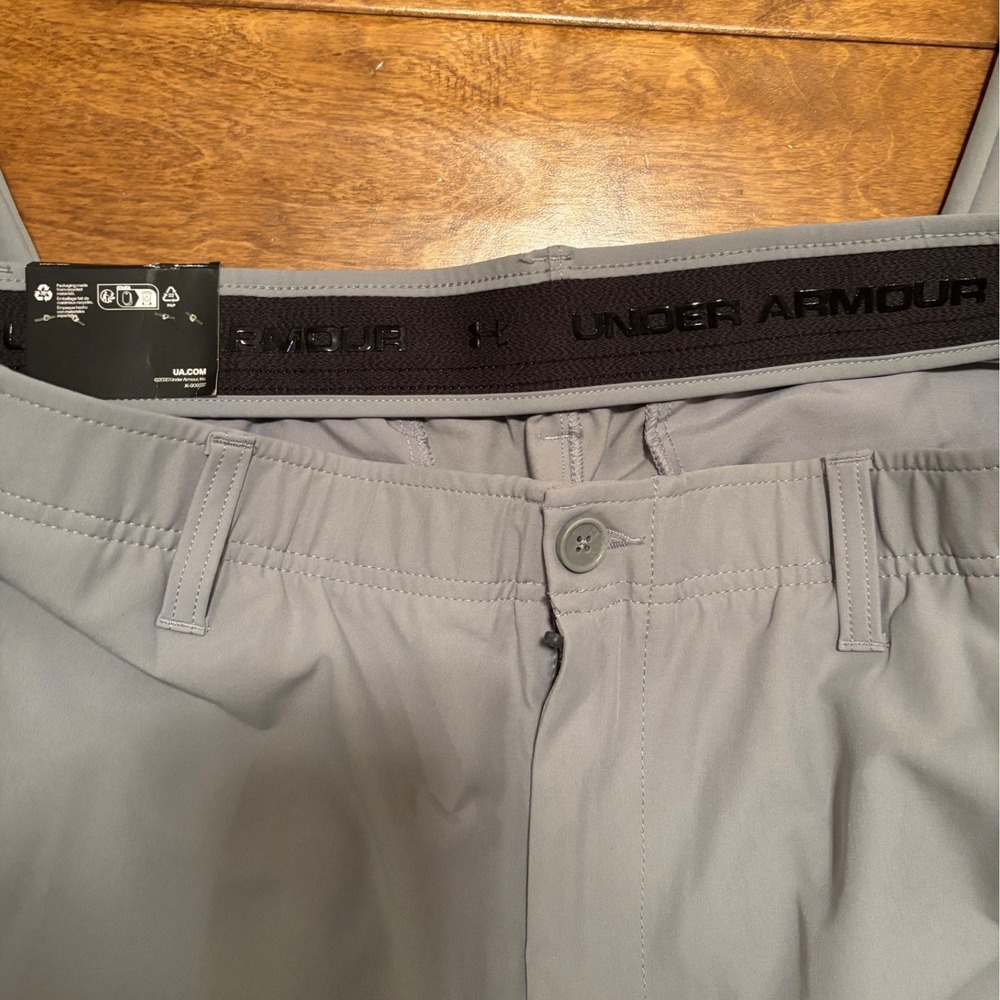 Under Armour Mens Drive Golf Pants Halo Gray Straight Leg 1364407 38/32 NWT - Picture 9 of 9